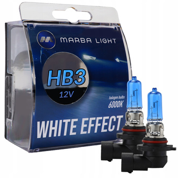 ŻARÓWKI HB3 65W 12V MARBA LIGHT WHITE EFFECT ZIMNE
