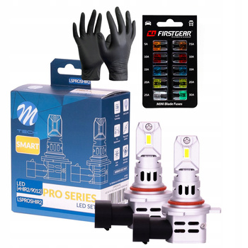ŻARÓWKI HIR2 9012 LED M-TECH LSPRO SMART CANBUS 1:1 ORYGINALNY ROZMIAR