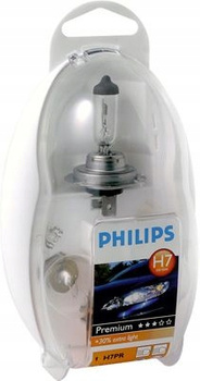 H7 +30% ŻARÓWKI ZAPASOWE PHILIPS ZASOBNIK PODRÓŻ