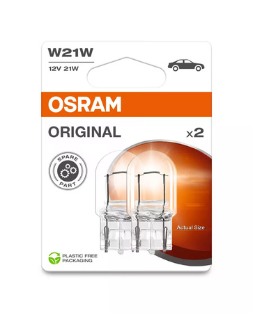 OSRAM ORIGINAL W21W 12V 21W (2 szt.)