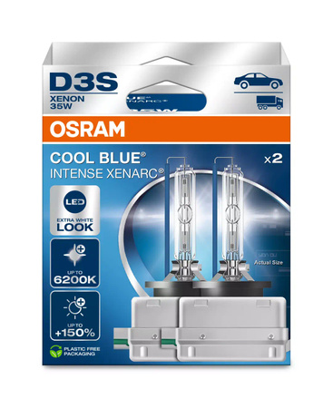 ŻARNIKI XENON D3S OSRAM COOL BLUE INTENSE NEXTGEN XENARC 66340CBN-HCB 6200K +150%