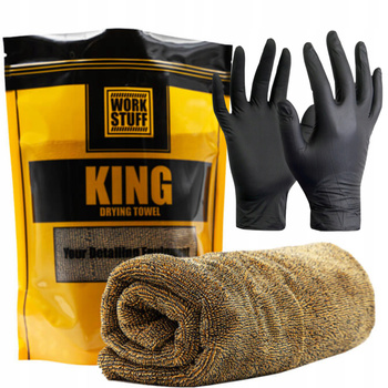 POTĘŻNY RĘCZNIK DO OSUSZANIA WORK STUFF KING 90x73cm 1100GSM PROFESJONALNY