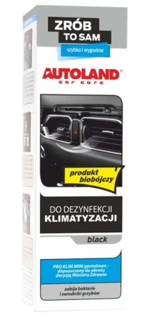 AUTOLAND ŚRODEK DO CZYSZCZENIA I DEZYNFEKCJI KLIMATYZACJI BIOBÓJCZY BLACK
