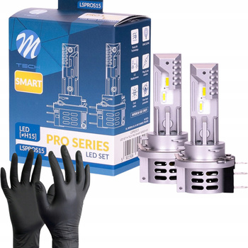 ŻARÓWKI H15 LED M-TECH LSPRO SMART CANBUS 1:1 DOPASOWANE GWARANCJA 6000K