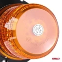 LAMPA OSTRZEGAWCZA KOGUT 80 LED MAGNES R10 12-24V W14M AMIO-01503 POMARAŃCZ