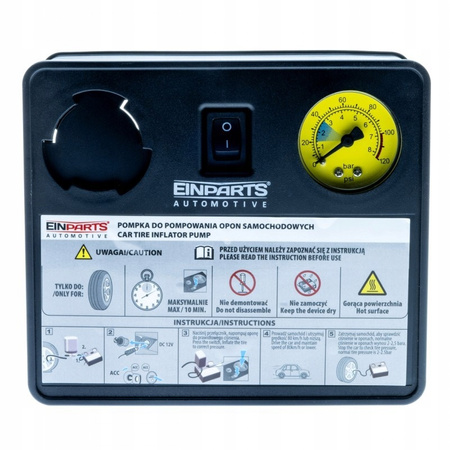 ZESTAW NAPRAWCZY EINPARTS DO OPON KÓŁ SZYBKIEJ NAPRAWY USZCZELNIACZ KOMPRESOR GRATIS