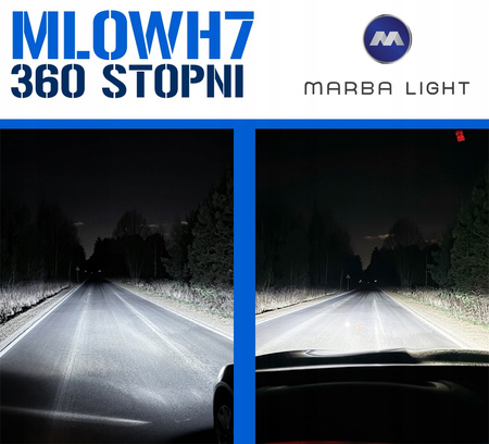 ŻARÓWKI H7 LED 12V 24V 4500LM BIAŁA 360 STOPNI DO SOCZEWKI 1:1 PLUG & PLAY