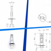 ŻARÓWKI H1 LED MARBA LIGHT 6000K BIAŁE 1:1 ORYGINALNY ROZMIAR GWARANCJA 12V 24V