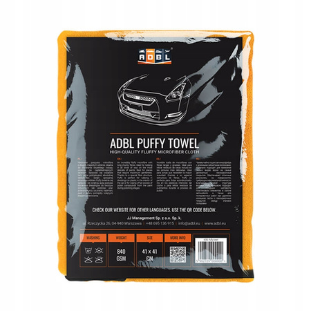 ADBL PUFFY TOWEL PUSZYSTA MIKROFIBRA 41x41cm 840gs