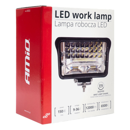 HALOGEN LED LAMPA ROBOCZA SZPERACZ MOCNE DIODY 150W 12/24V IP67 HOMOLOGACJA