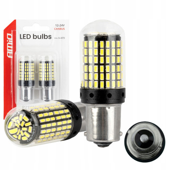 ŻARÓWKI P21W BA15s LED CANBUS 144 LED SMD NAJMOCNIEJSZE NA RYNKU WSTECZNY COFANIA 700LM