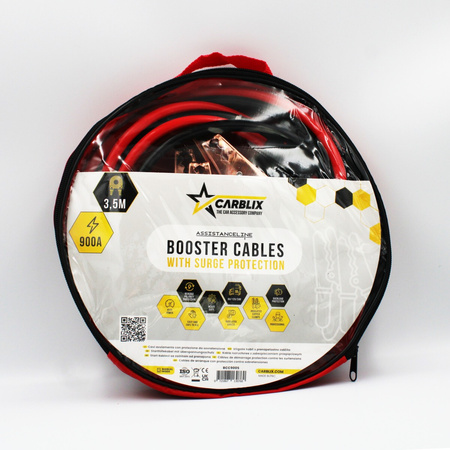 KABLE PRZEWODY ROZRUCHOWE PRO 900A 3,5m 12V 24V JAKOŚĆ GWARANCJA CARBLIX
