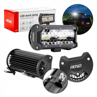 LAMPA ROBOCZA LED BAR HALOGEN 40 LED 17CM HOMOLOGACJA 12-24V 3200LM MOCNA