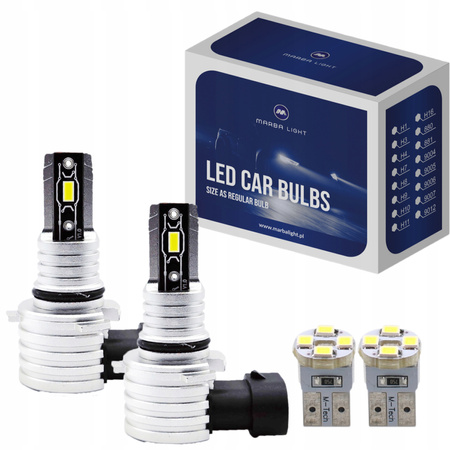 ŻARÓWKI LED HIR2 MARBA LIGHT 3600LM 6000K SUPER BIAŁE TOYOTA OPEL HYUNDAI