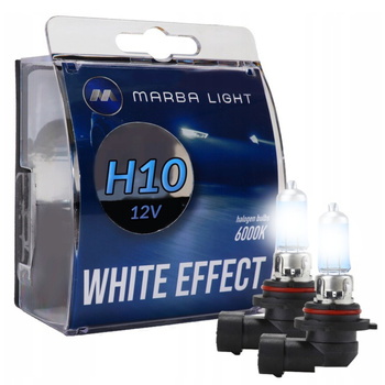 ŻARÓWKI H10 42W MARBA LIGHT WHITE EFFECT SUPER BIAŁE ZIMNE ŚNIEŻNA BIEL