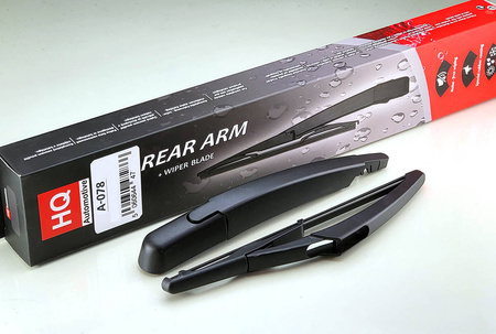 Samochodowa wycieraczka tylna, pióro + ramię HQ A-078 do VW Touran, Golf MK7- 2014-wzwyż