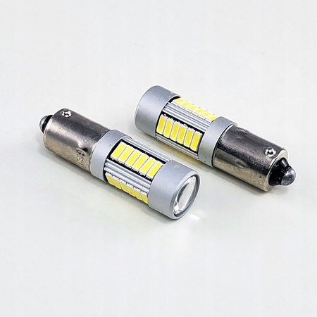 ŻARÓWKI H21W 24V 27 LED CAN BAY9s SAMOCHODY CIĘŻAROWE TIR SUPER BIAŁE ZIMNE