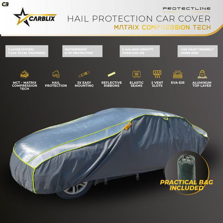 POKROWIEC PRZECIWGRADOWY NA SAMOCHÓD CARBLIX MATRIX S+M ULTRA PREMIUM
