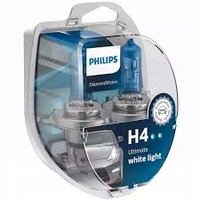 ŻARÓWKI H4 PHILIPS DIAMOND VISION ZIMNA BIEL 5000K