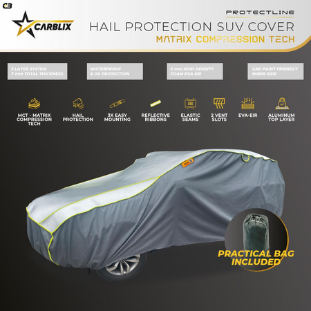 POKROWIEC PRZECIWGRADOWY NA SAMOCHÓD CARBLIX MATRIX SUV M+L ULTRA PREMIUM