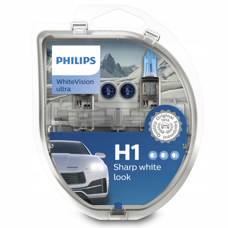 H1 PHILIPS WHITE VISION ULTRA 12V 55W + W5W WVU