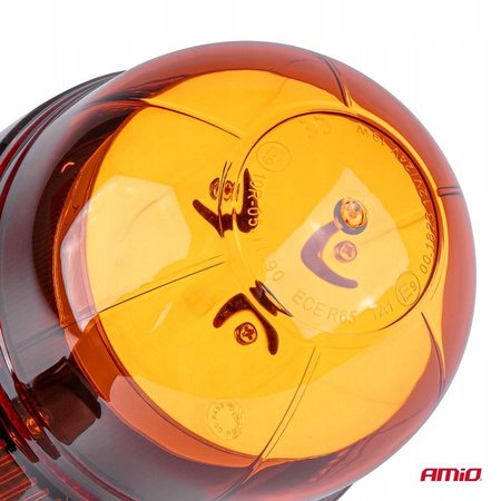 LAMPA OSTRZEGAWCZA BŁYSKOWA KOGUT LED R65 R10 12V 24V WAR09P WSPORNIK 39LED