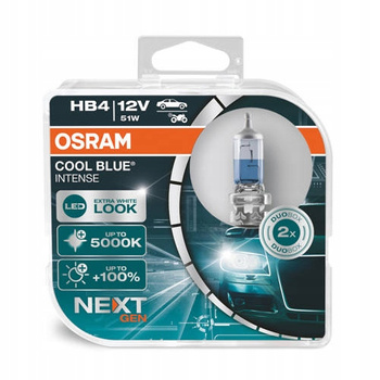 ŻARÓWKI OSRAM HB4 COOL BLUE INTENSE NEXT GENERATION BIAŁE