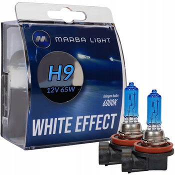 ŻARÓWKI H9 12V 65W MARBA LIGHT WHITE EFFECT BIAŁE