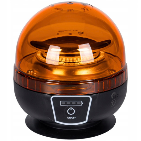 LAMPA OSTRZEGAWCZA LED BEZPRZEWODOWA KOGUT OSTRZEGAWCZY AKUMULATOR + PILOT