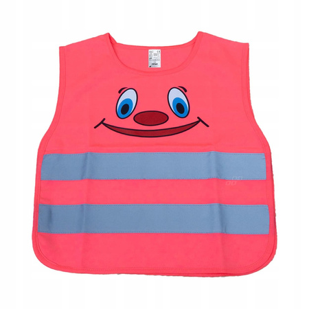 KAMIZELKA ODBLASKOWA DLA DZIECI Z CERTYFIKATEM DO SAMOCHODU DLA PRZEDSZKOLA