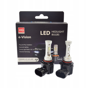 Żarówki LED HB3 HQ Automotive e-Vision ORYGINALNY ROZMIAR 1:1