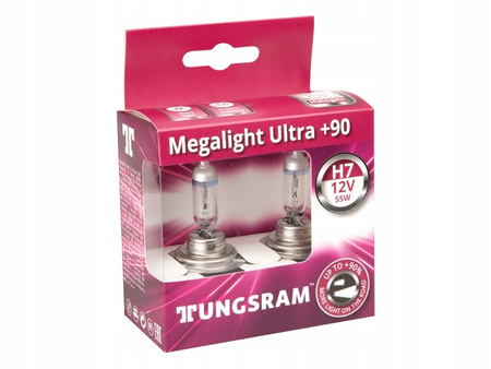 ŻARÓWKI H7 12v 55w TUNGSRAM MEGALIGHT ULTRA +90%