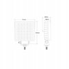 Lampa robocza 30x LED kwadrat z włącznikiem L0156