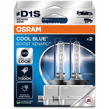 ŻARNIKI D1S XENON KSENON OSRAM XENARC COOL BLUE BOOST 7000K SUPER BIAŁE