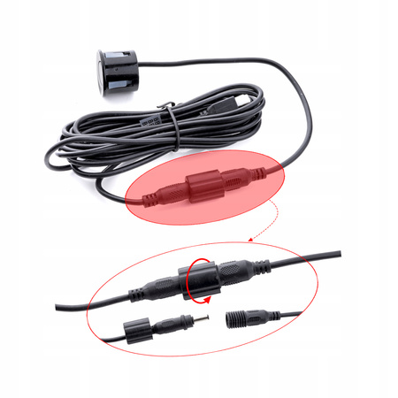 CZUJNIKI PARKOWANIA PARKTRONIC HOMOLOGACJA CZARNE