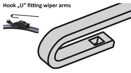 NISSAN Serena (C23M) Lip.1992-Lis.2001 Zestaw Przednich Wycieraczek Płaskich Aero z wbudowanym spryskiwaczem