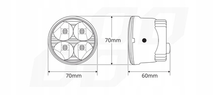 Światła do jazdy dziennej DRL 510HP AMIO ALUMINIUM