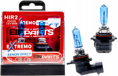 ŻARÓWKI HIR2 12V 55W EINPARTS EXTREMO XENON EFEKT ZIMNE BIAŁE