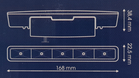 LAMPY DO JAZDY DZIENNEJ DRL LED 901HP M-TECH DIODY OSRAM HOMOLOGACJA GWAR.
