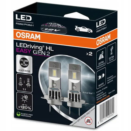 Osram Żarówki Samochodowe LEDowe LED HL Easy H7/H18 EPACK