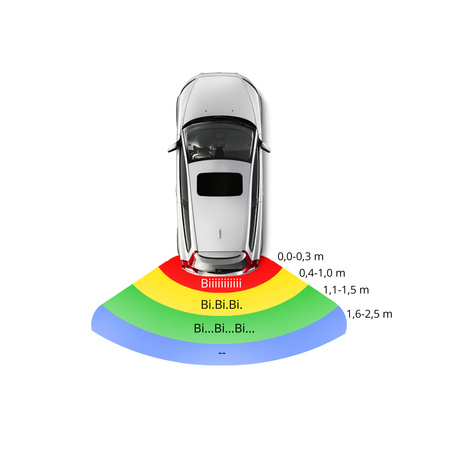 CZUJNIKI PARKOWANIA PARKTRONIC HOMOLOGACJA CZARNE