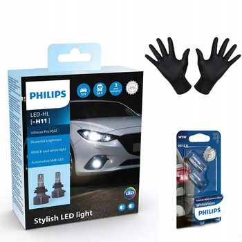 H11 LED PHILIPS ULTINON PRO3022 6000K 12V 24V 