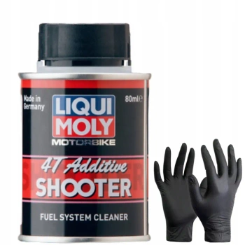 LIQUI MOLY 4T ADDITIVE SHOOTER CZYSZCZENIE BENZYNY MOTOCYKLU SZYBKI STRZAŁ
