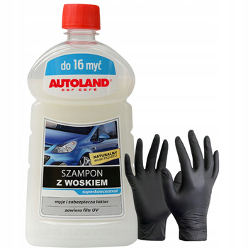 AUTOLAND SZAMPON SAMOCHODOWY Z WOSKIEM PSZCZELIM KONCENTRAT DO 16MYĆ GRATIS