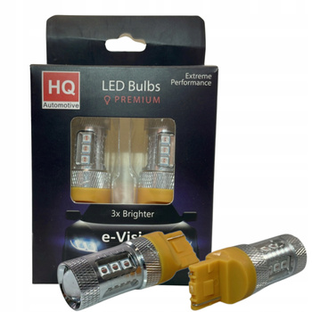 ŻARÓWKI LED W21W WY21W PRZEBIJAJĄCE CZERWONE KLOSZE USA POMARAŃCZOWE MOCNE