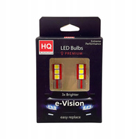 ŻARÓWKI LED W5W PŁASKIE 3x SMD HQ Automotive E-VISION CANBUS 6000K