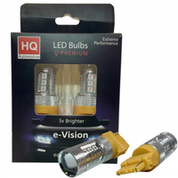 ŻARÓWKI LED PY27W P27W 3156 PRZEBIJAJĄCE CZERWONE KLOSZE USA POMARAŃCZOWE