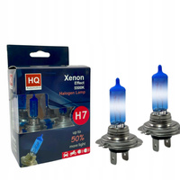 ŻARÓWKI H7 12V 55W XENON EFFECT HQ AUTOMOTIVE 5500K SUPER ZIMNE BIAŁE +50%