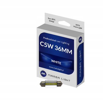 Żarówka LED MARBA LIGHT C5W 36MM 6000K SUPER MOC