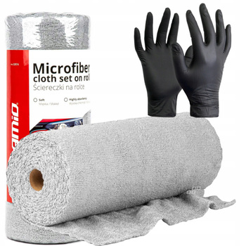 Ściereczki z mikrofibry ręczniki na rolce 30x30 cm 50 szt. 120g 